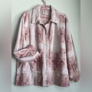 We The Free Pink Plaid Jacket